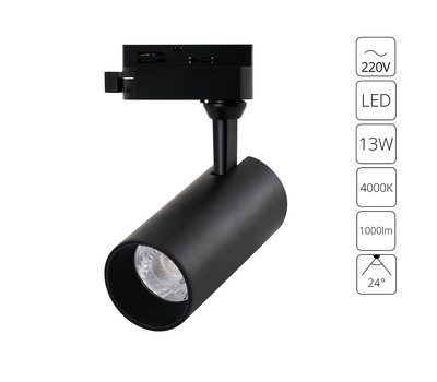 Трековый светильник Arte Lamp REGULUS A4568PL-1BK