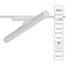 Магнитный трековый светильник Arte Lamp RAPID A1165PL-1WH