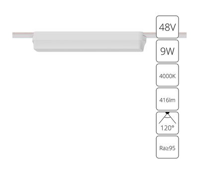 Магнитный трековый светильник Arte Lamp RAPID A6153PL-1WH