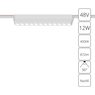 Магнитный трековый светильник Arte Lamp RAPID A6154PL-1WH