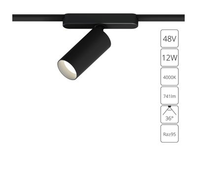 Магнитный трековый светильник Arte Lamp RAPID A6158PL-1BK