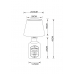 Настольная лампа Arte Lamp ISOLA A4272LT-1GY
