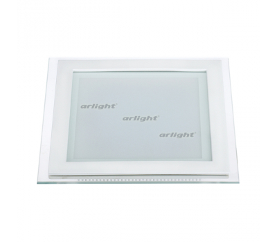 Светодиодная панель LT-S160x160WH 12W White 120deg (Arlight, IP40 Металл, 3 года) стеклянная рамка