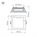 Светодиодная панель LT-S160x160WH 12W Warm White 120deg (Arlight, IP40 Металл, 3 года) стеклянная рамка