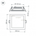 Светодиодная панель LT-S200x200WH 16W Day White 120deg (Arlight, IP40 Металл, 3 года) стеклянная рамка