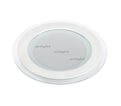 Светодиодная панель LT-R200WH 16W Warm White 120deg (Arlight, IP40 Металл, 3 года) стеклянная рамка