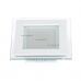 Светодиодная панель LT-S96x96WH 6W Warm White 120deg (Arlight, IP40 Металл, 3 года) стеклянная рамка