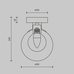 Настенный светильник (бра) Maytoni MOD521WL-01G1 Настенный светильник (бра) Maytoni MOD521WL-01G1