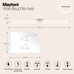 Настенный светильник (бра) Maytoni MOD106WL-L16W3K