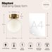 Настенный светильник (бра) Maytoni MOD321WL-01G1 Настенный светильник (бра) Maytoni MOD321WL-01G1