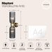 Настенный светильник (бра) Maytoni MOD302WL-02GR Настенный светильник (бра) Maytoni MOD302WL-02GR