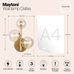 Настенный светильник (бра) Maytoni MOD545WL-03G Настенный светильник (бра) Maytoni MOD545WL-03G