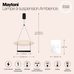 Подвесной светильник Maytoni MOD280PL-L23B3K