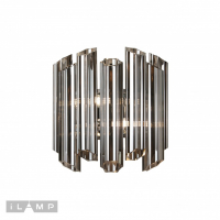 Настенный светильник iLamp Destiny MB0267-2B CHROME+SMOKY GRAY