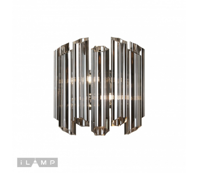 Настенный светильник iLamp Destiny MB0267-2B CHROME+SMOKY GRAY