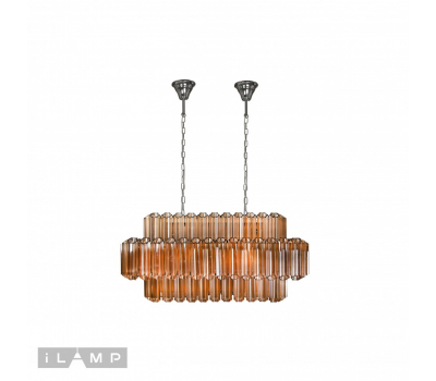 Подвесная люстра iLamp Destiny MD0267-14B CHROME+BROWN