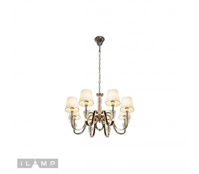 Подвесная люстра iLamp Alesti P2424-8 Nickel Подвесная люстра iLamp Alesti P2424-8 Nickel