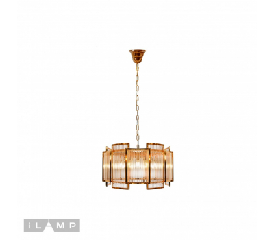 Подвесная люстра iLamp Tribeca MD0276-6A GOLD+CLEAR