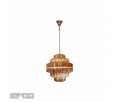 Подвесная люстра iLamp Destiny MD0267-7B CHROME+BROWN