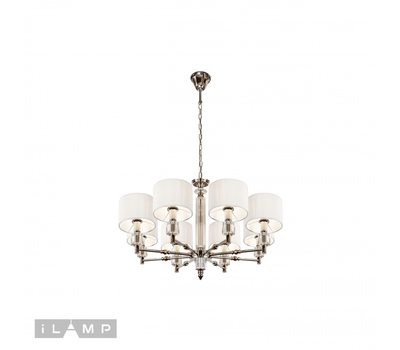 Подвесная люстра iLamp Alexa P2404-8 Nickel Подвесная люстра iLamp Alexa P2404-8 Nickel