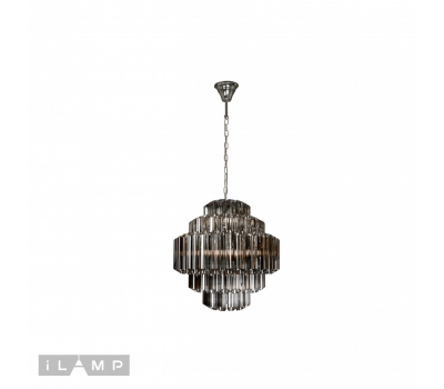 Подвесная люстра iLamp Destiny MD0267-7A CHROME+SMOKY GRAY