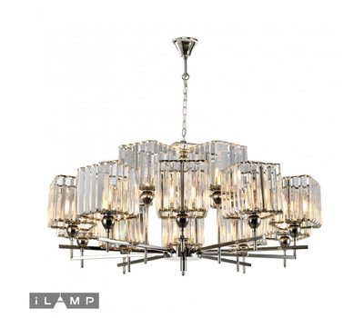 Подвесной светильник iLamp STATEN ISLAND P9514-10+5 NICKEL