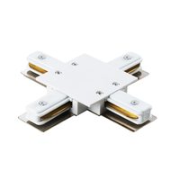 Соединитель X-образный однофазный для встраиваемых треков Barra Lightstar 501146 Соединитель X-образный однофазный для встраиваемых треков Barra Lightstar 501146